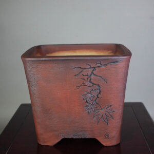 bonsai pot 1 14 300x300 Hand made IBUKI bonsai pot by Mariusz Folda. Size: 38,5 x 15 cm high.   Image of bonsai pot 1 14 300x300