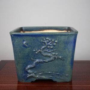 bonsai pot 1 25 300x300 Hand made IBUKI bonsai pot by Mariusz Folda. Size: 23 x 19 x 12 cm high.   Image of bonsai pot 1 25 300x300