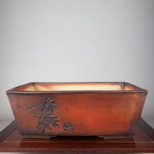 bonsai pot 1 26 300x300 Hand made IBUKI bonsai pot by Mariusz Folda. Size: 40 x 38 x 21,5 cm high.   Image of bonsai pot 1 26 300x300