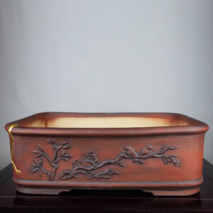 bonsai pot 1 3 300x300 Hand made IBUKI bonsai pot by Mariusz Folda. Size: 44,5 x 33 x 12 cm high.   Image of bonsai pot 1 3 300x300