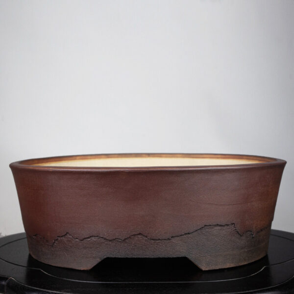 bonsai pot 1 30 Hand made IBUKI bonsai pot by Mariusz Folda. Size: 49 x 40,5 x 16 cm high.   Image of bonsai pot 1 30
