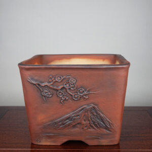 bonsai pot 1 300x300 Hand made IBUKI bonsai pot by Mariusz Folda. Size: 23 x 19 x 12 cm high.   Image of bonsai pot 1 300x300