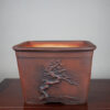 bonsai pot 1 5 Hand made IBUKI bonsai pot by Mariusz Folda. Size:  23 x 22,5 x 16 cm high.   Image of bonsai pot 1 5
