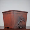 bonsai pot 4 5 Hand made IBUKI bonsai pot by Mariusz Folda. Size:  23 x 22,5 x 16 cm high.   Image of bonsai pot 4 5