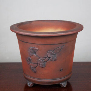 bonsai pot 6 8 300x300 Hand made IBUKI bonsai pot by Mariusz Folda. Size: 24 x 20 cm high.   Image of bonsai pot 6 8 300x300