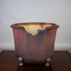 bonsai pot 1 300x300 Hand made IBUKI bonsai pot by Mariusz Folda. Size: 24 x 23 x 21 cm high   Image of bonsai pot 1 300x300