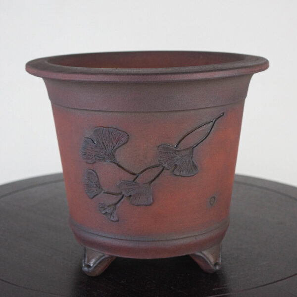 bonsai pot 1 35 Hand made IBUKI bonsai pot by Mariusz Folda. Size: 24 x 20 cm high.   Image of bonsai pot 1 35